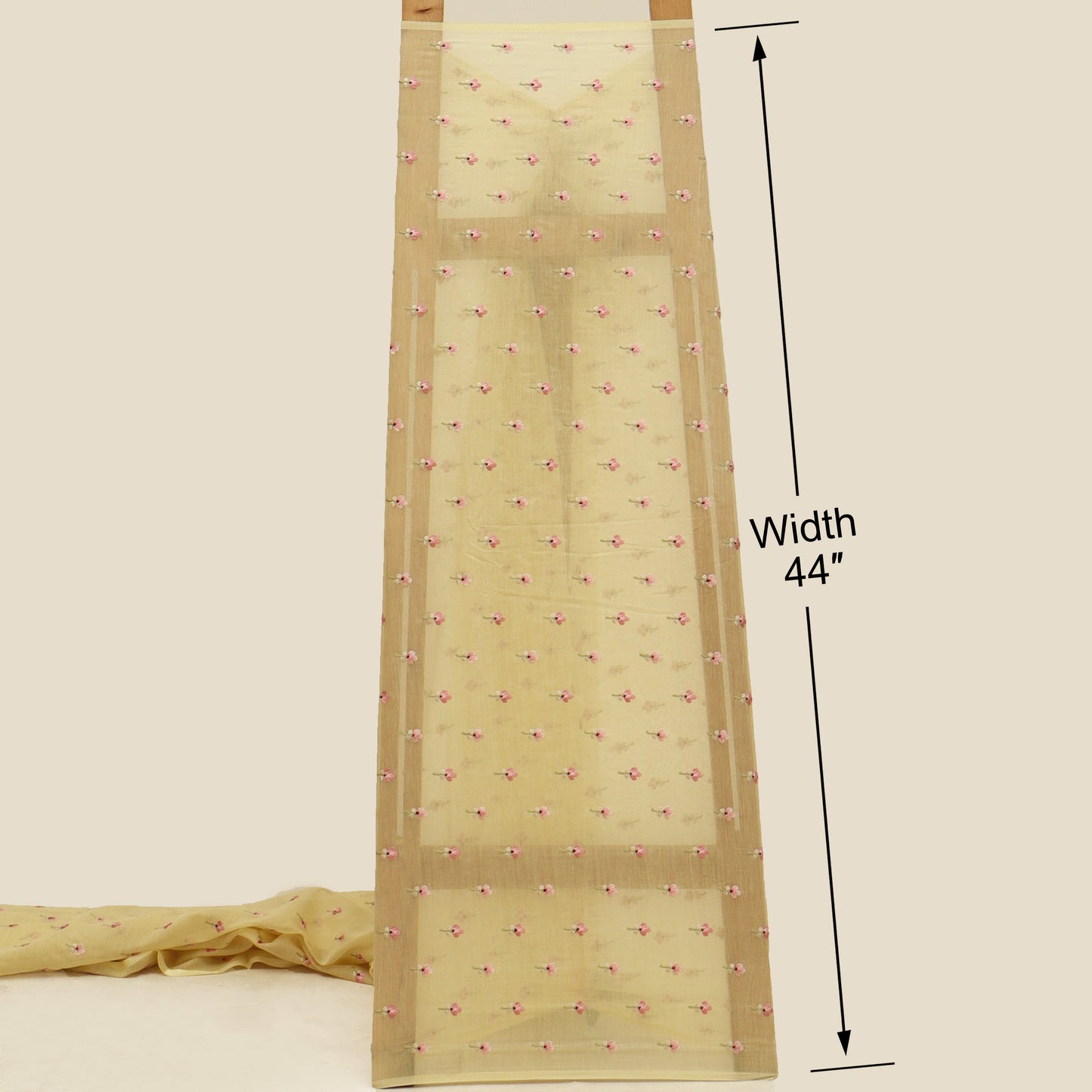Mul Chanderi Embroidery Fabric