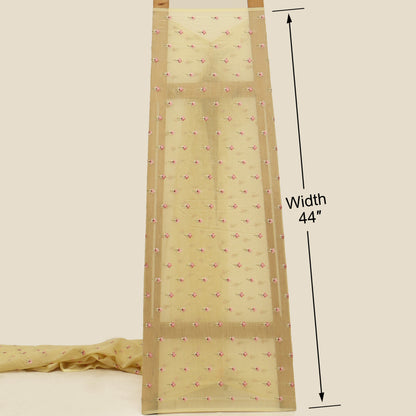 Mul Chanderi Embroidery Fabric