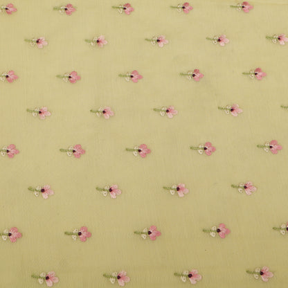 Mul Chanderi Embroidery Fabric