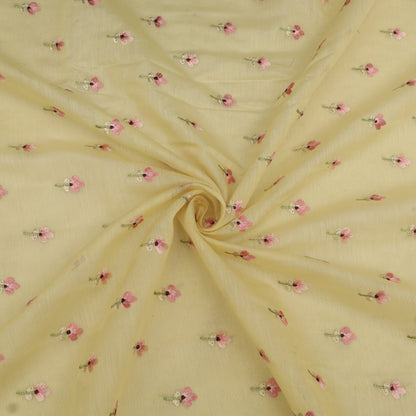 Mul Chanderi Embroidery Fabric