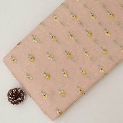 Mul Chanderi Embroidery Fabric