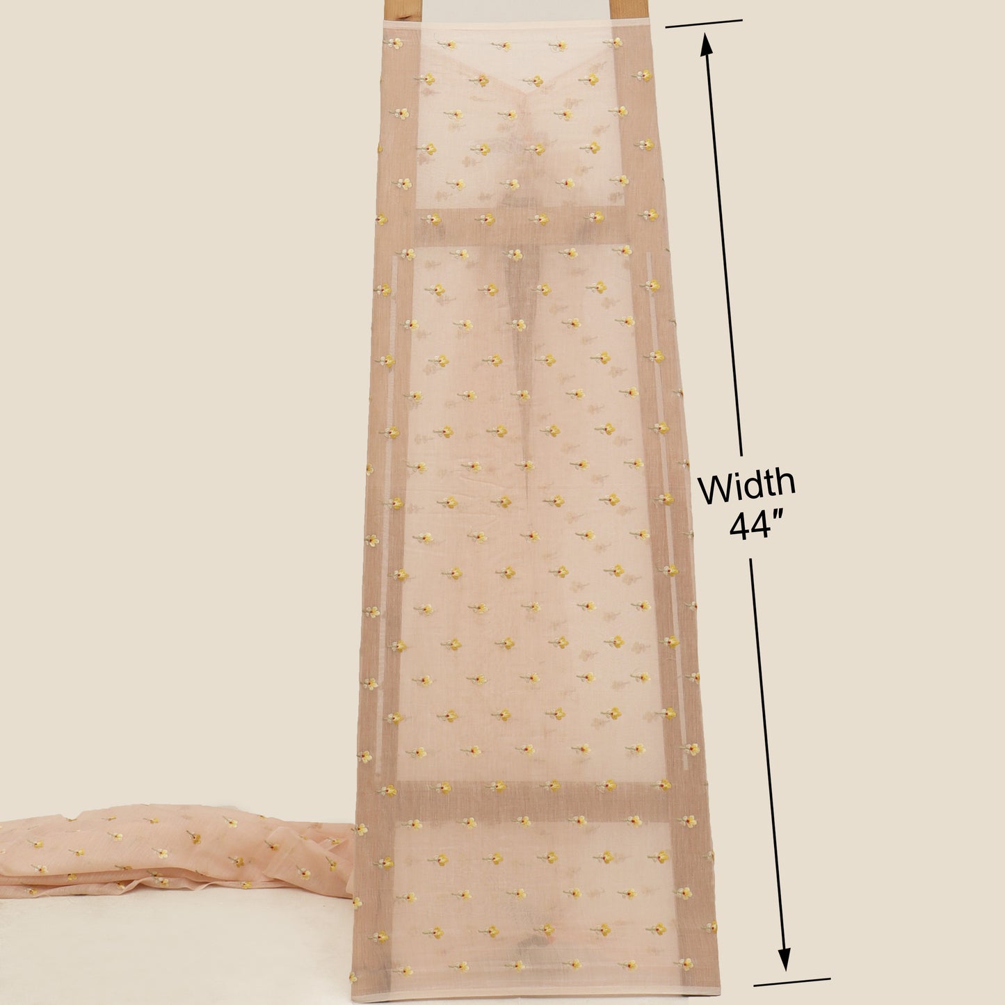 Mul Chanderi Embroidery Fabric