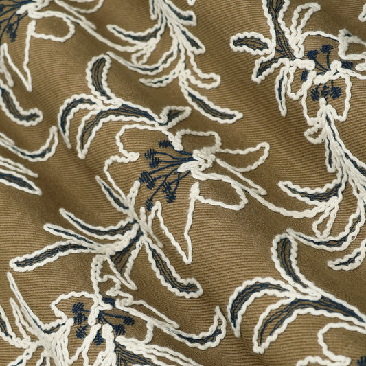Spun Silk Embroidery Fabric