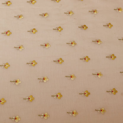 Mul Chanderi Embroidery Fabric
