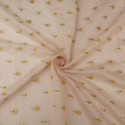 Mul Chanderi Embroidery Fabric
