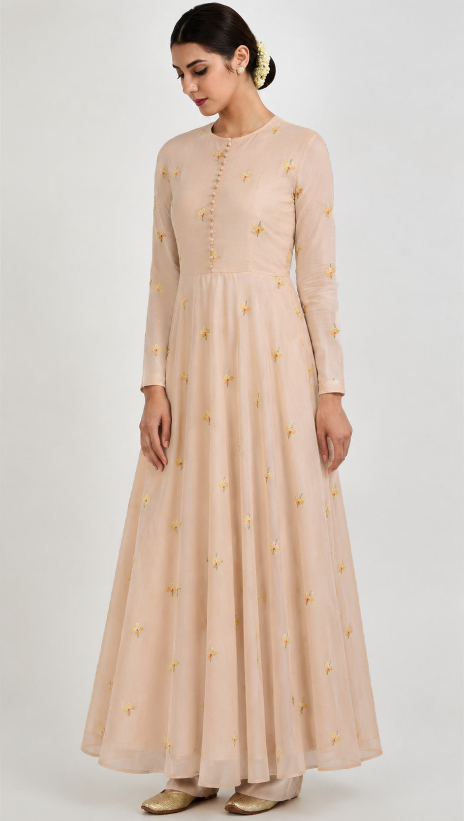 Mul Chanderi Embroidery Fabric