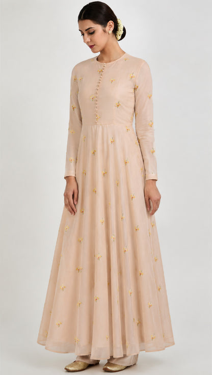 Mul Chanderi Embroidery Fabric