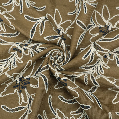 Spun Silk Embroidery Fabric