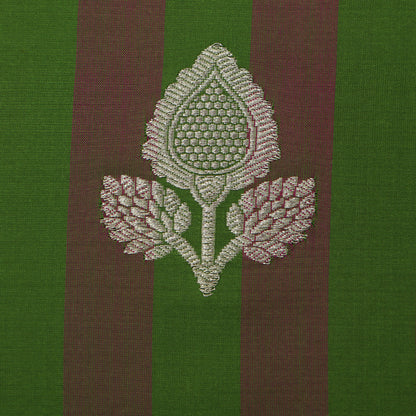 Green Color Kadwa Brocade Fabric