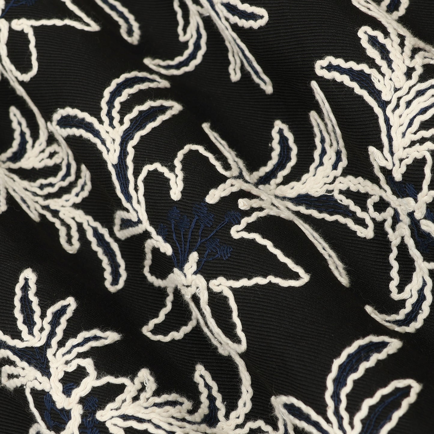 Spun Silk Embroidery Fabric