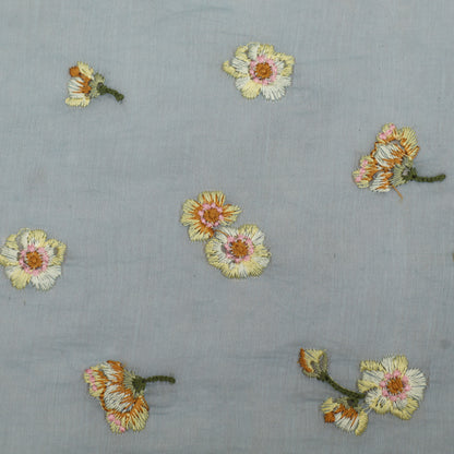 Chanderi Embroidery Fabric