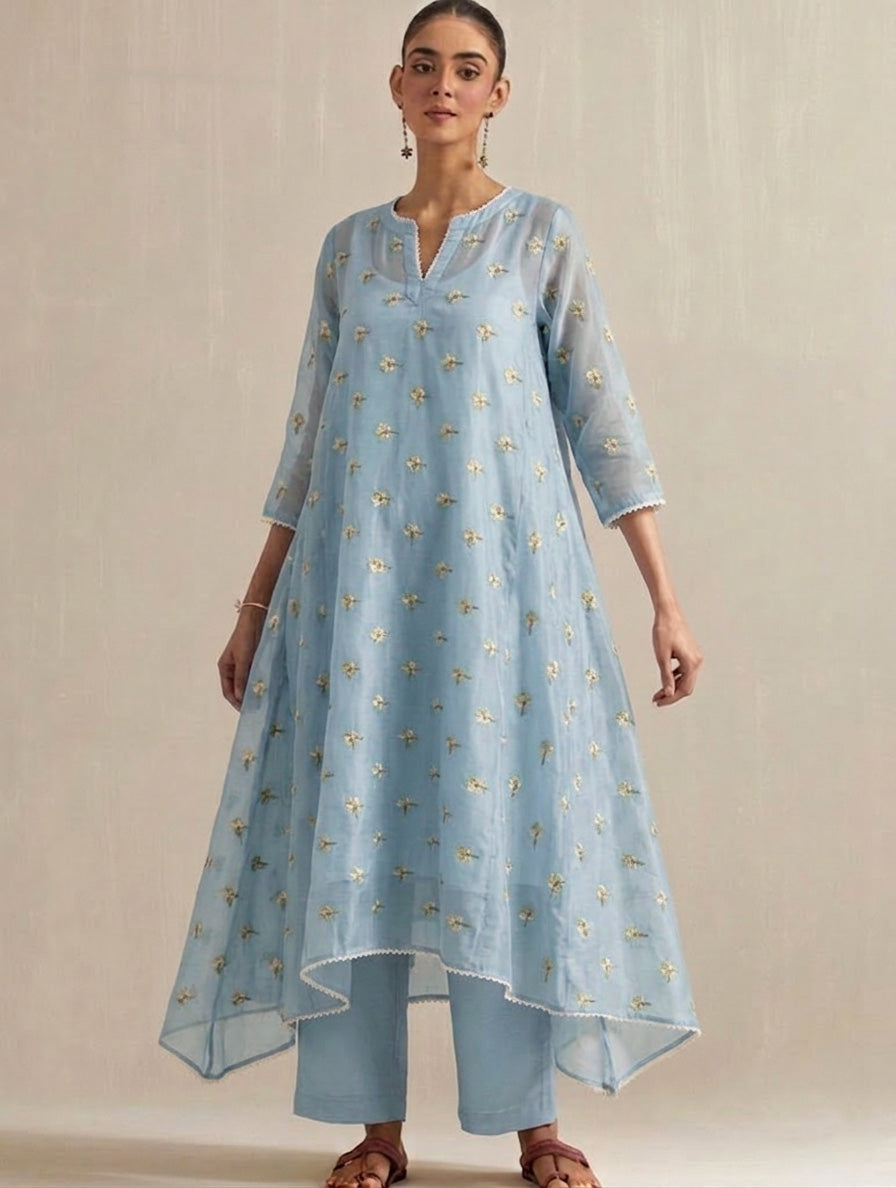 Chanderi Embroidery Fabric