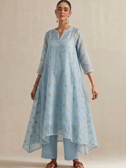 Chanderi Embroidery Fabric