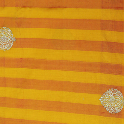Yellow Color Kadwa Brocade Fabric