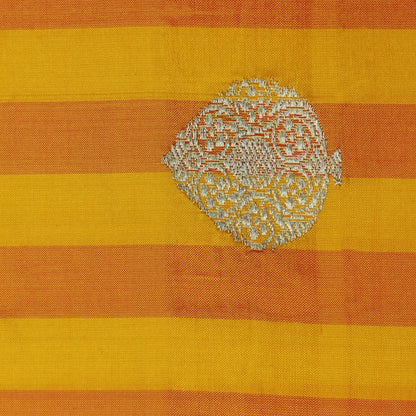 Yellow Color Kadwa Brocade Fabric