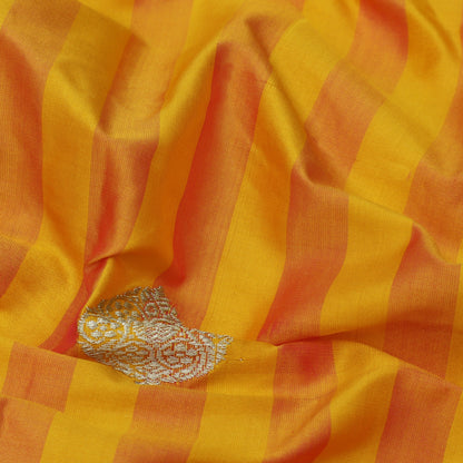 Yellow Color Kadwa Brocade Fabric