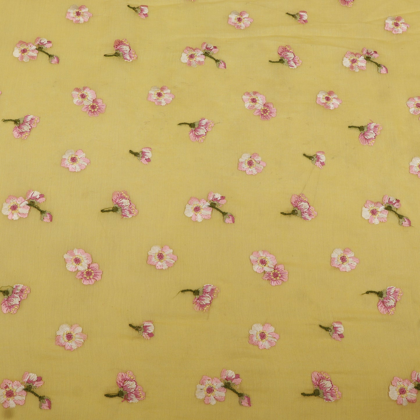 Chanderi Embroidery Fabric