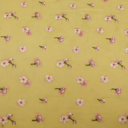 Chanderi Embroidery Fabric