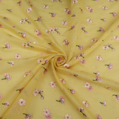 Chanderi Embroidery Fabric