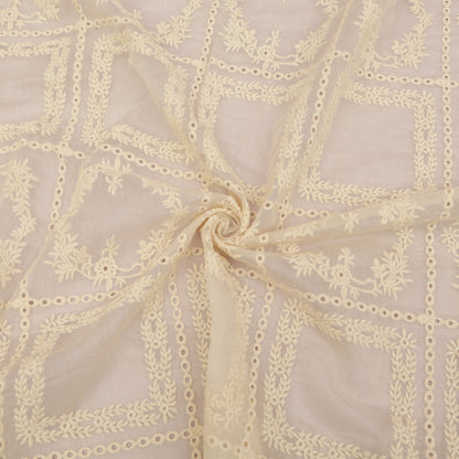 Chanderi Embroidery Fabric