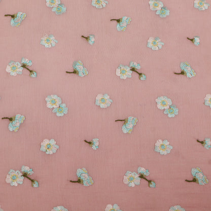 Chanderi Embroidery Fabric