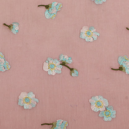 Chanderi Embroidery Fabric