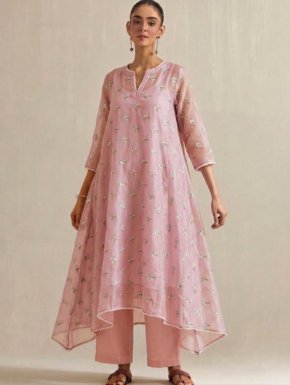 Chanderi Embroidery Fabric