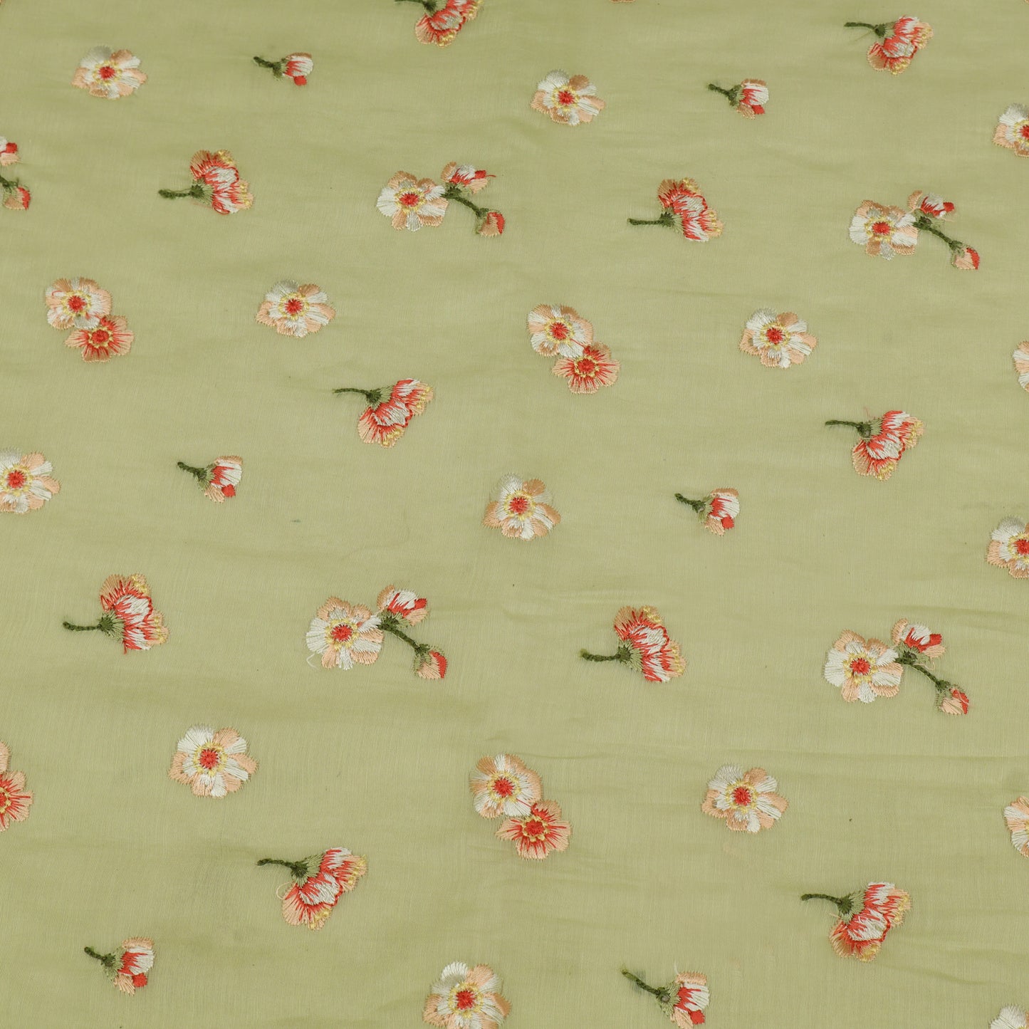 Chanderi Embroidery Fabric