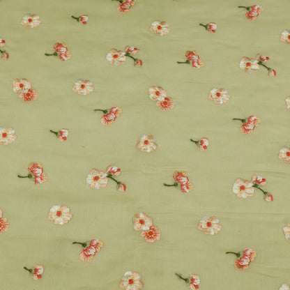 Chanderi Embroidery Fabric
