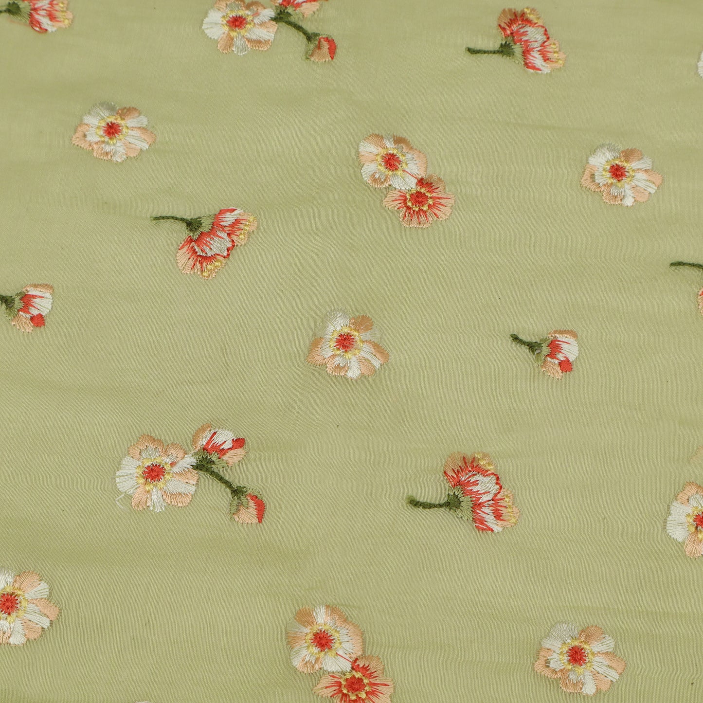 Chanderi Embroidery Fabric