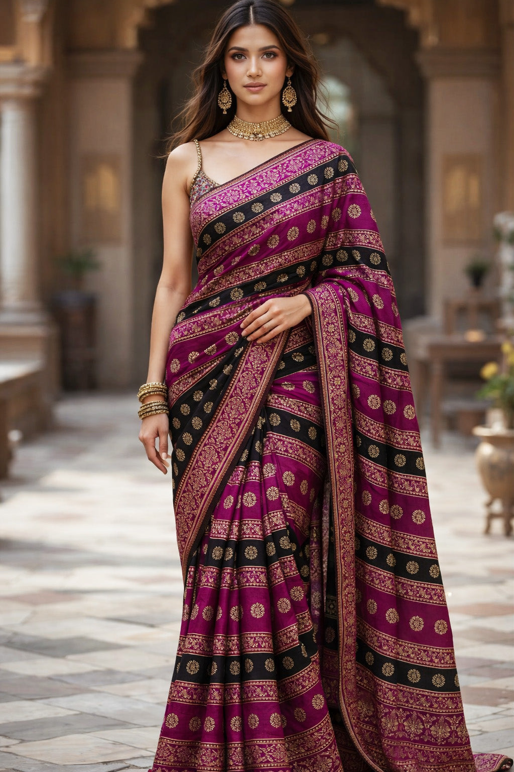 Multi Color Brocade Fabric