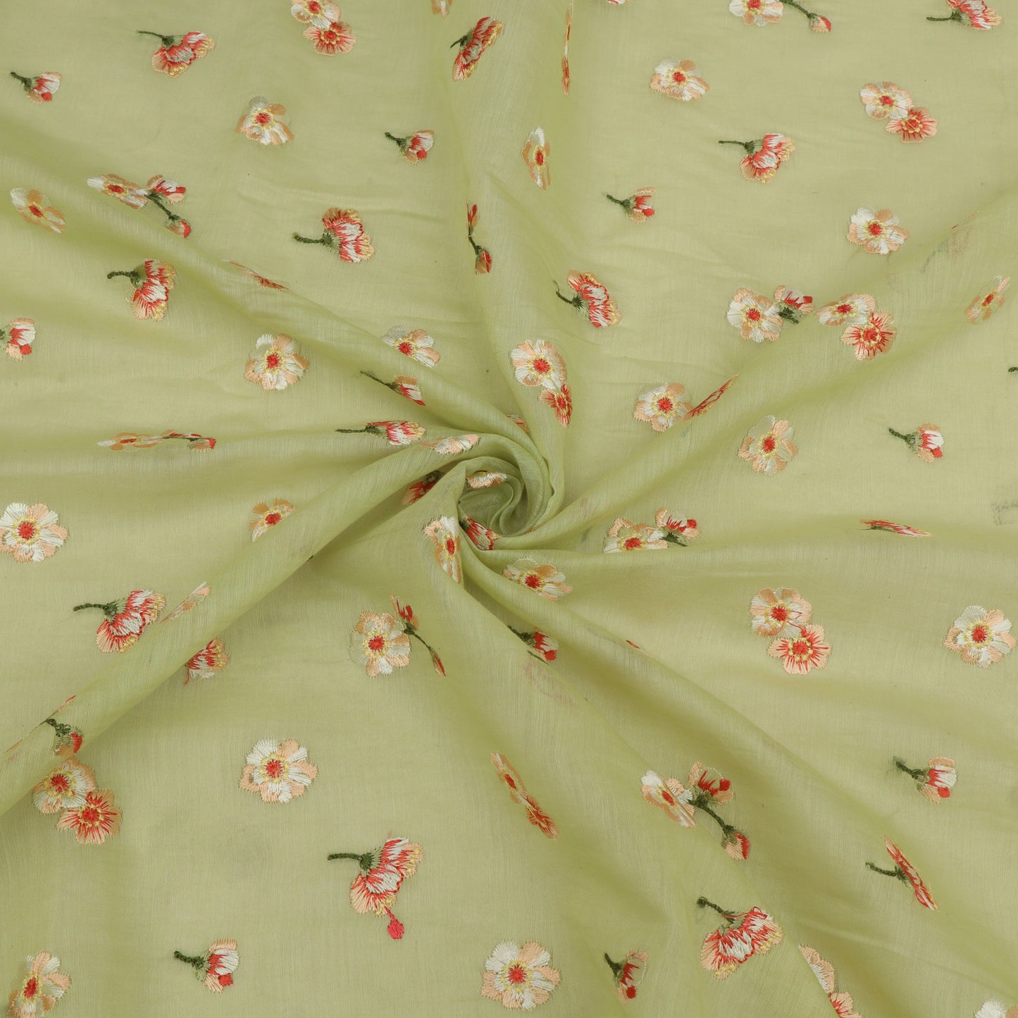 Chanderi Embroidery Fabric
