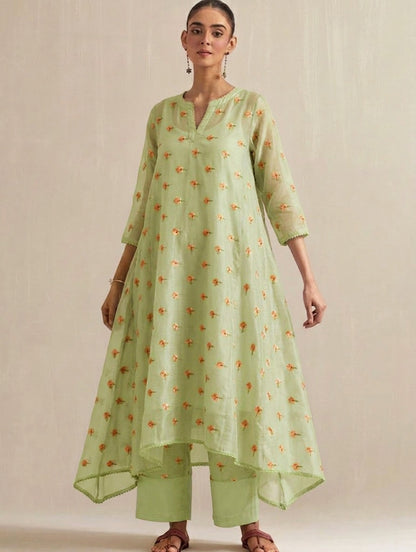 Chanderi Embroidery Fabric