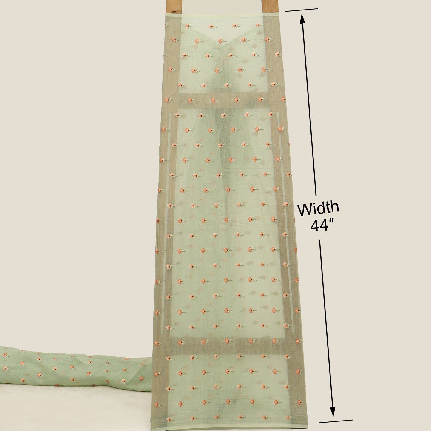 Mul Chanderi Embroidery Fabric
