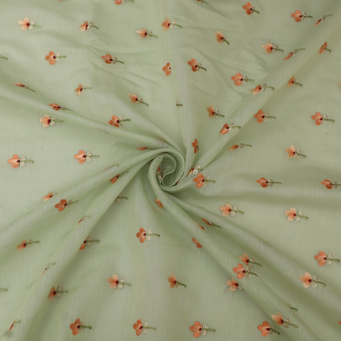 Mul Chanderi Embroidery Fabric