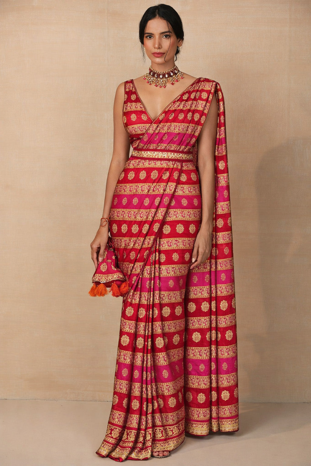 Multi Color Brocade Fabric