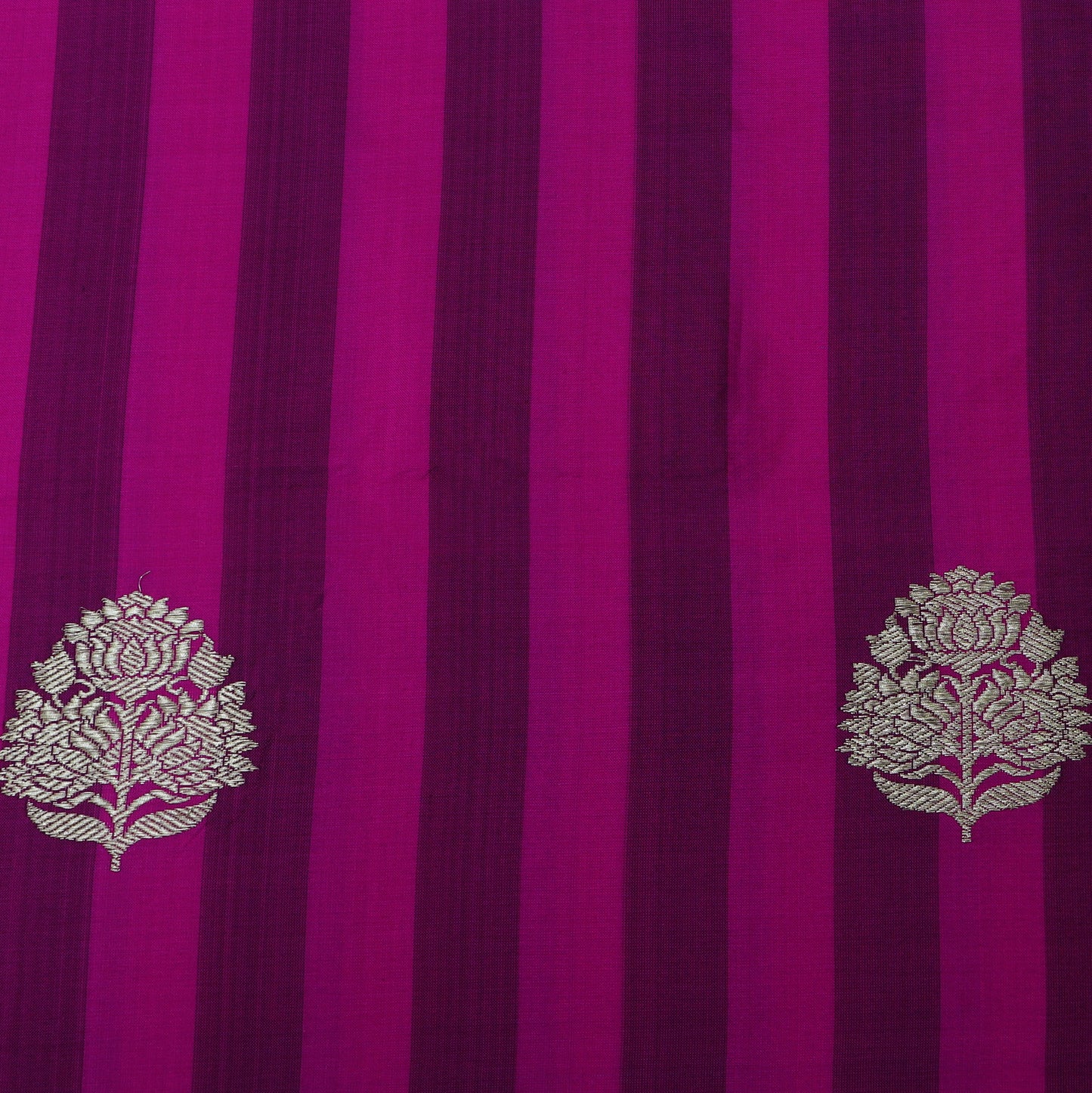 Purple Color Kadwa Brocade Fabric