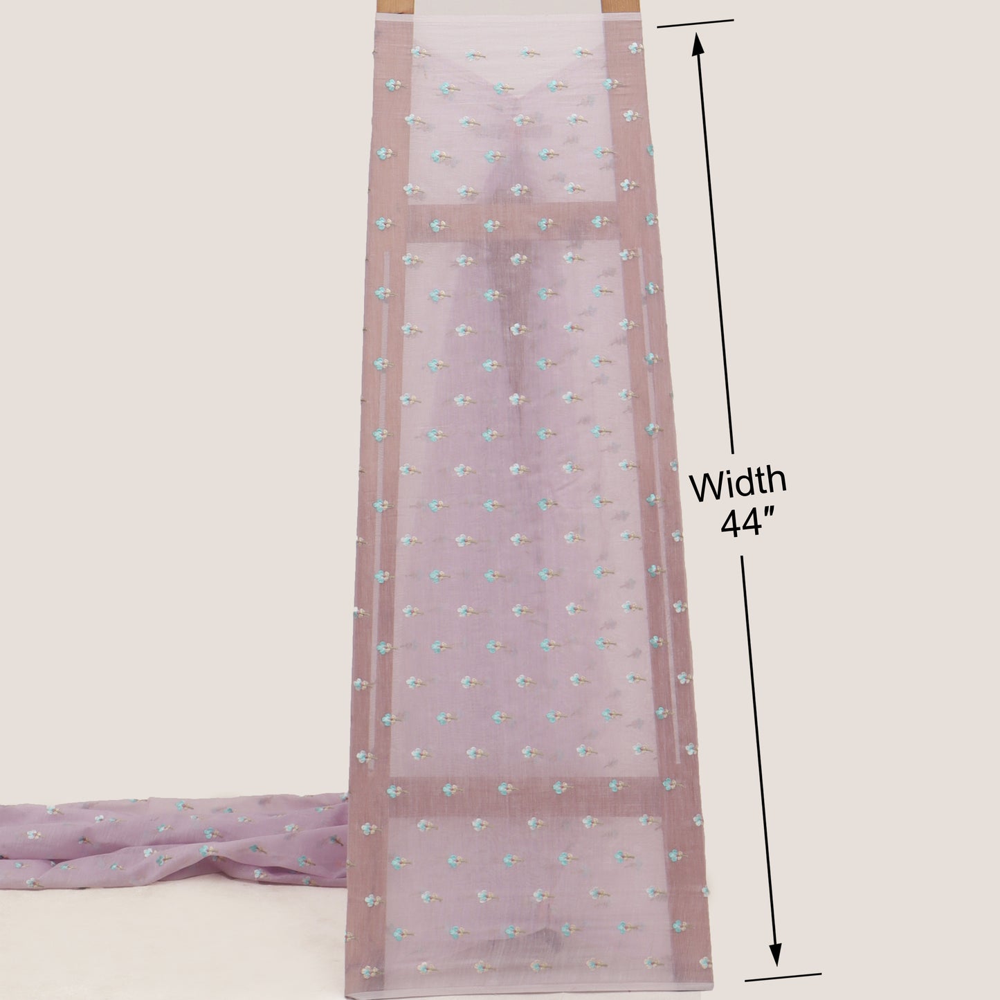 Mul Chanderi Embroidery Fabric