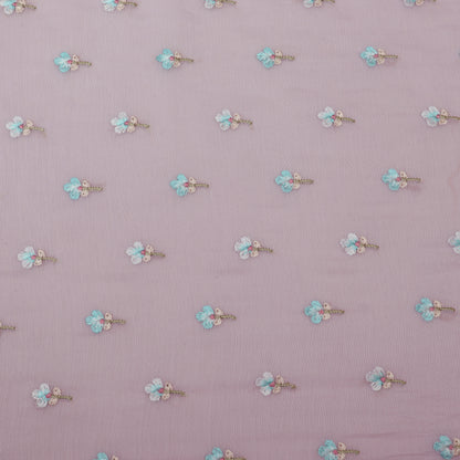 Mul Chanderi Embroidery Fabric