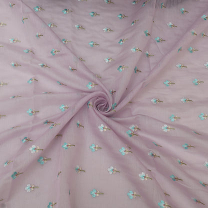 Mul Chanderi Embroidery Fabric