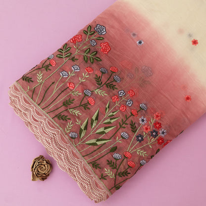 Mul Chanderi Embroidery Fabric