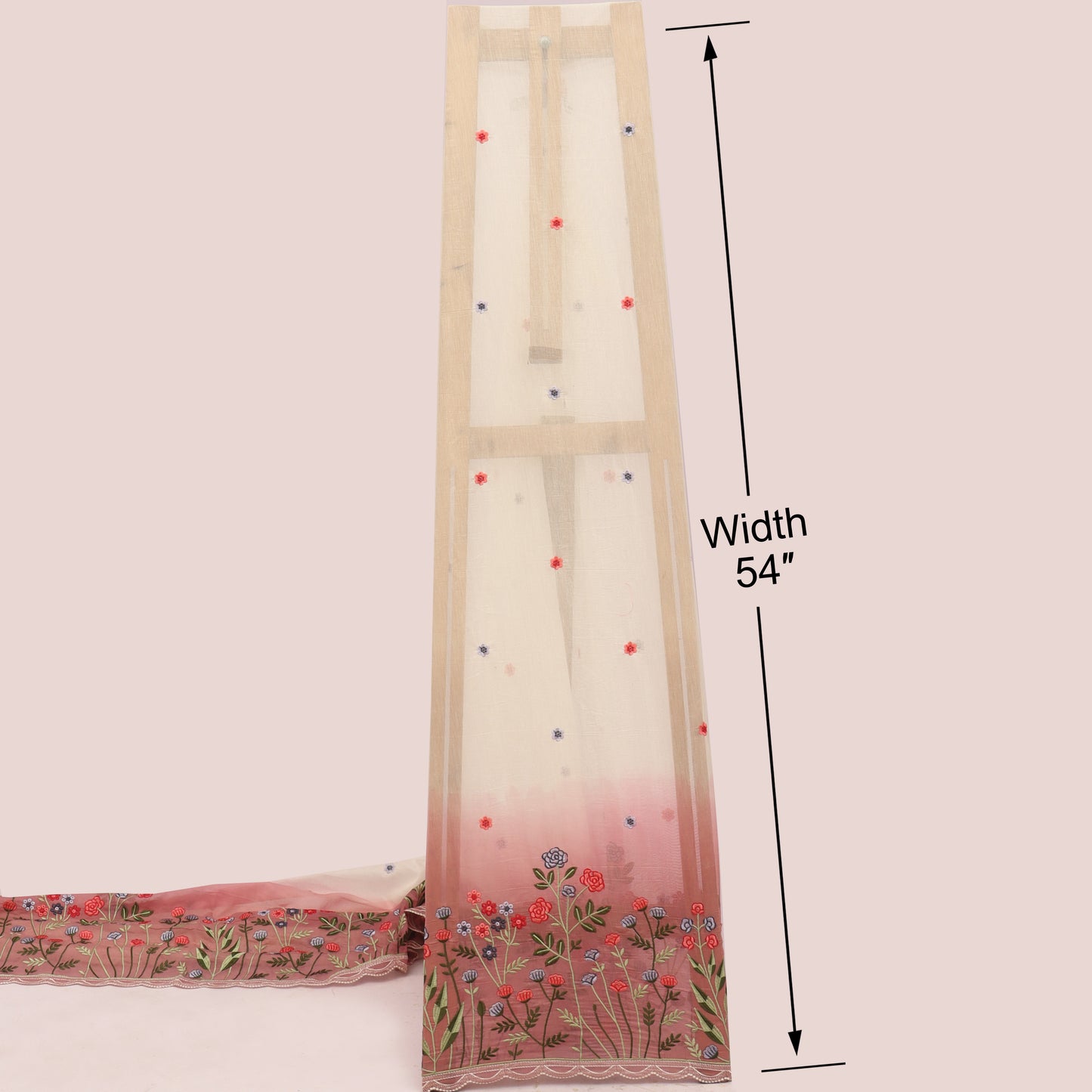 Mul Chanderi Embroidery Fabric