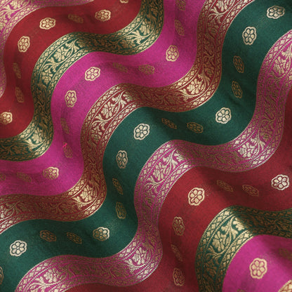 Multi Color Brocade Fabric