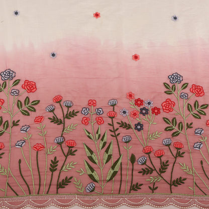 Mul Chanderi Embroidery Fabric