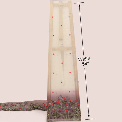 Mul Chanderi Embroidery Fabric