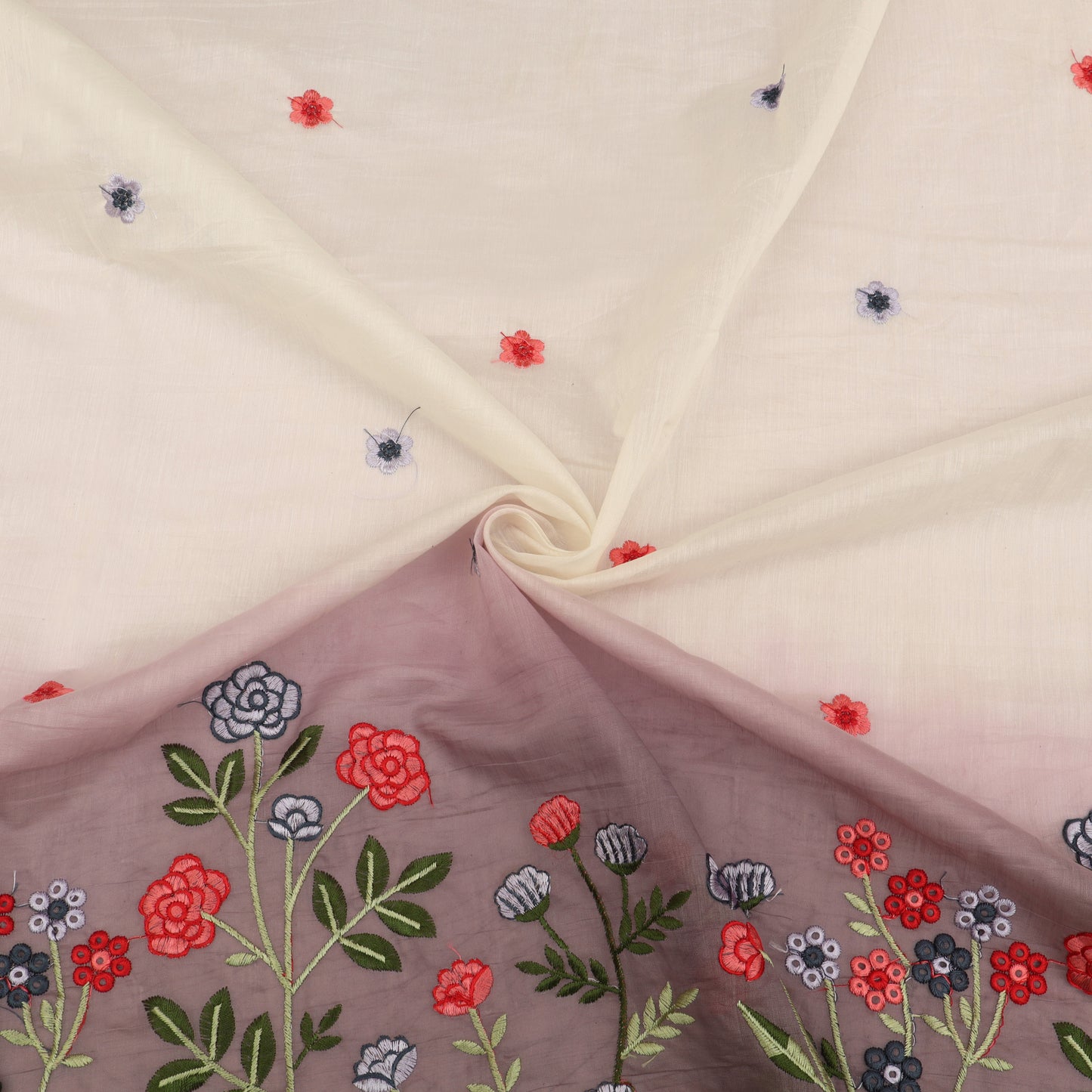 Mul Chanderi Embroidery Fabric