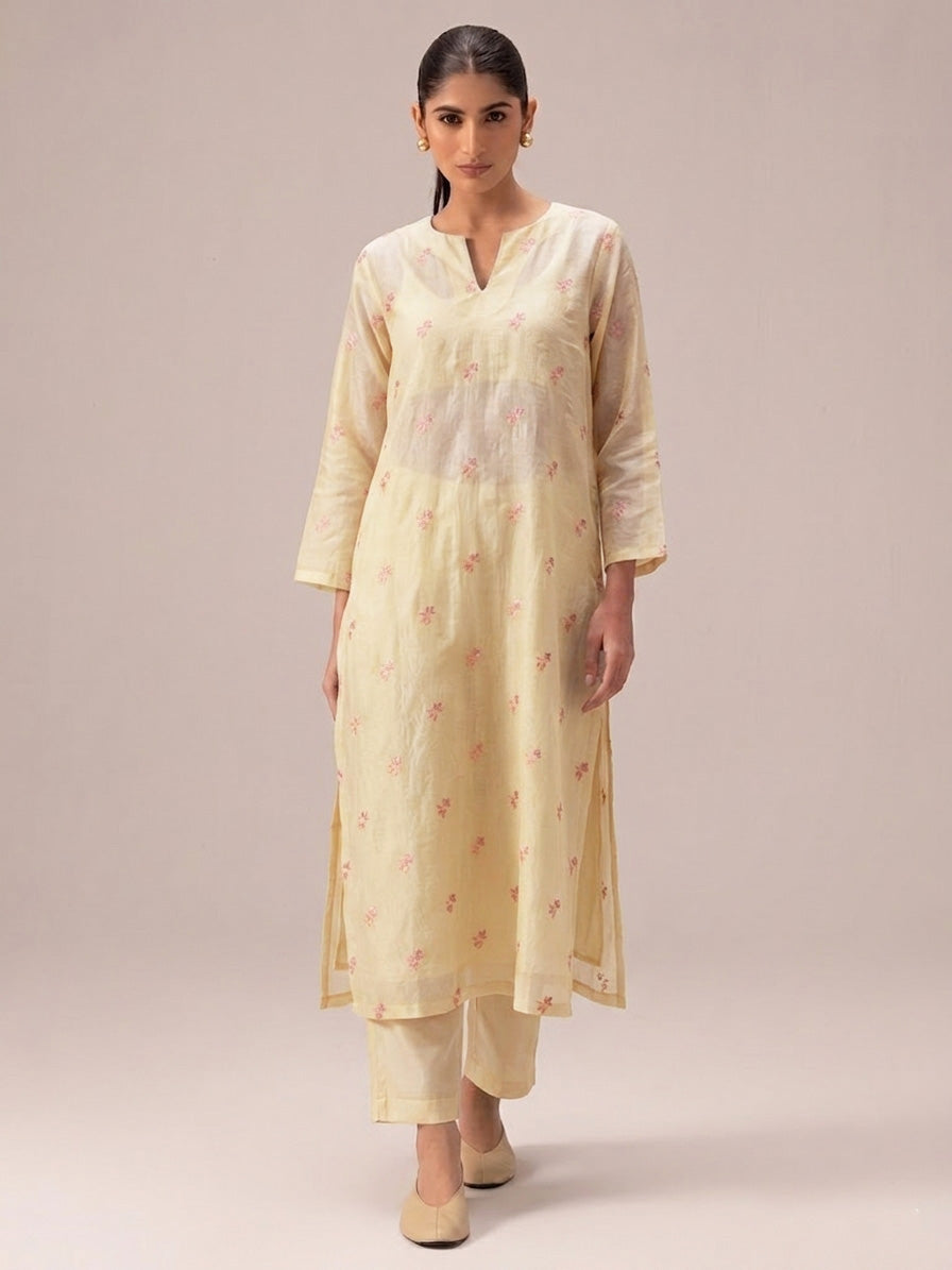 Chanderi Embroidery Fabric