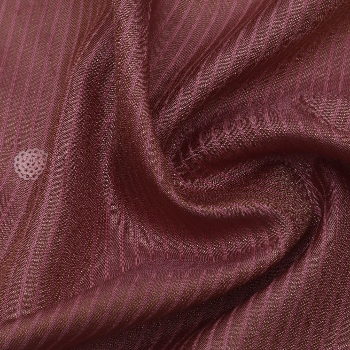 Onion Color Tissue Border Embroidery Fabric