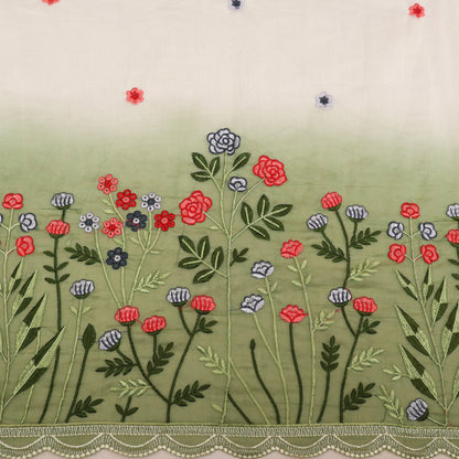 Mul Chanderi Embroidery Fabric