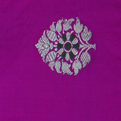 Purple Color Kadwa Meena Brocade Fabric